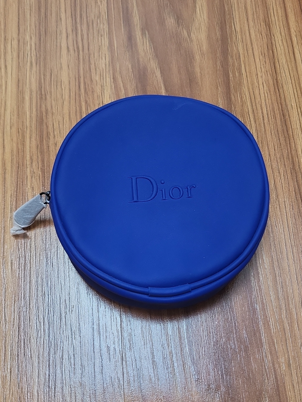 Dior Blue Round Cosmetic Case